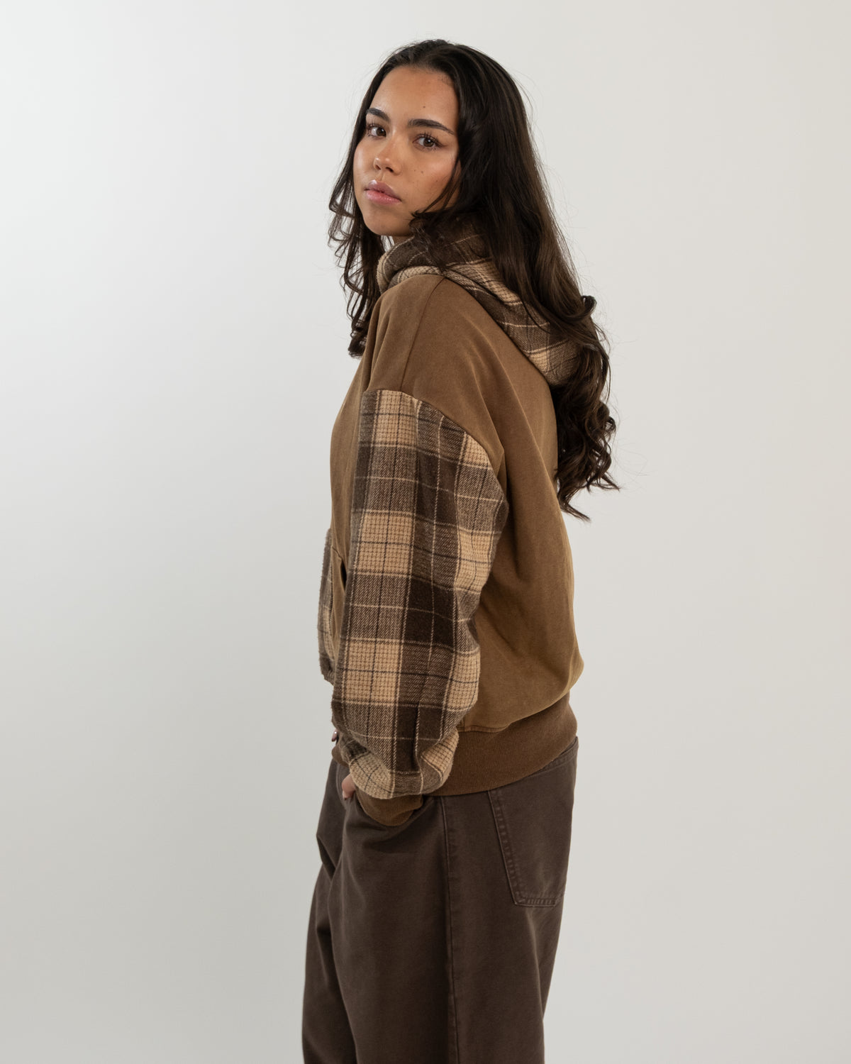 TERNET ZIP HOODIE BRUN