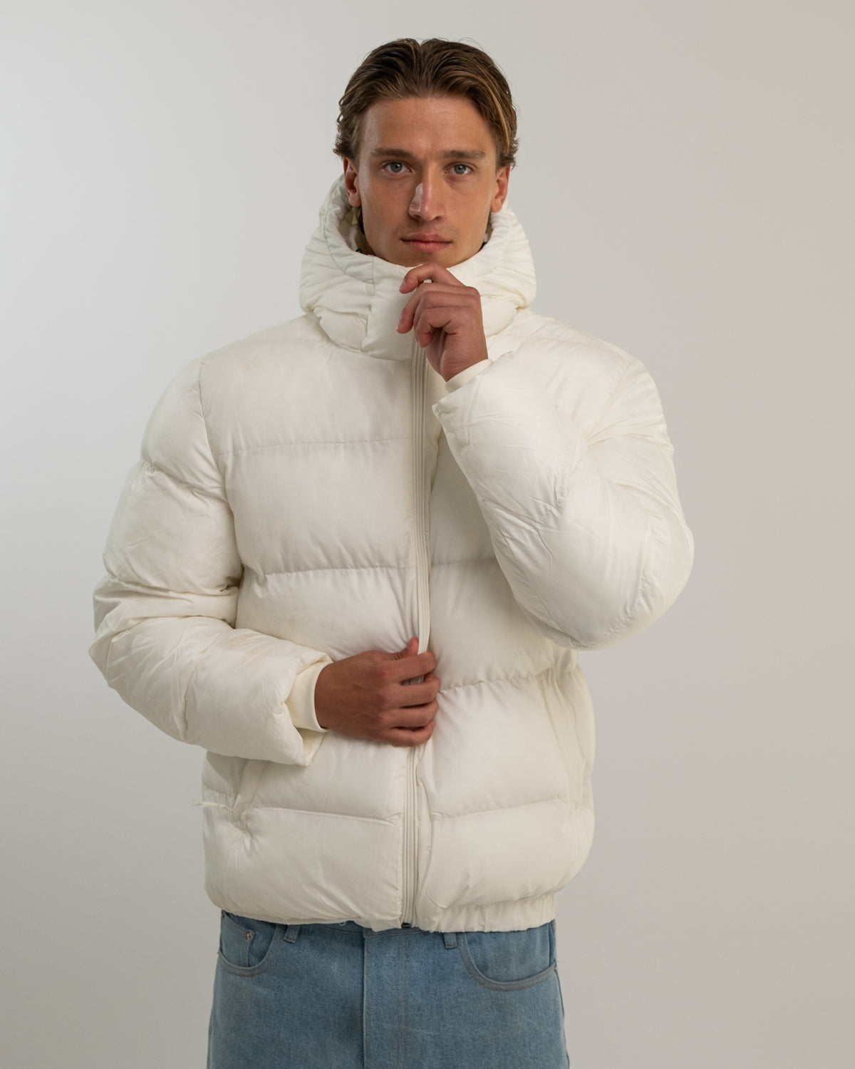 PUFFER JAKKE HVID
