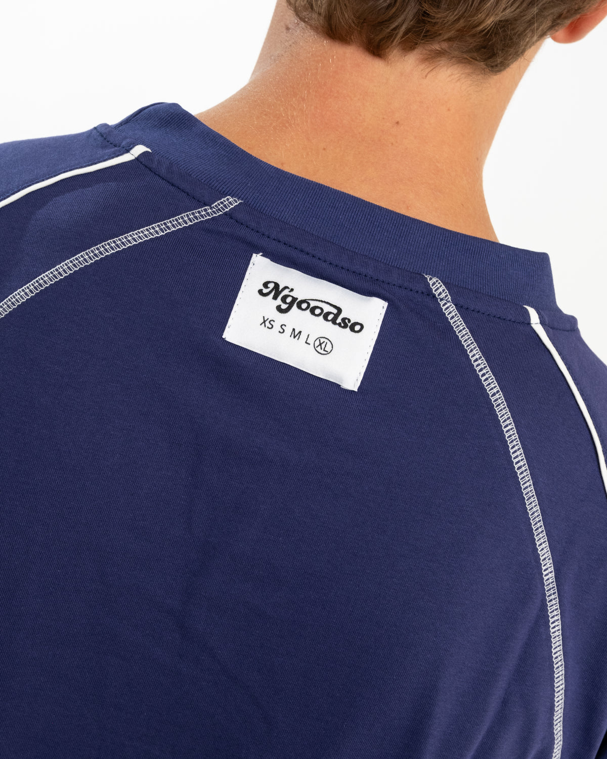 LANGÆRMET T-SHIRT NAVY