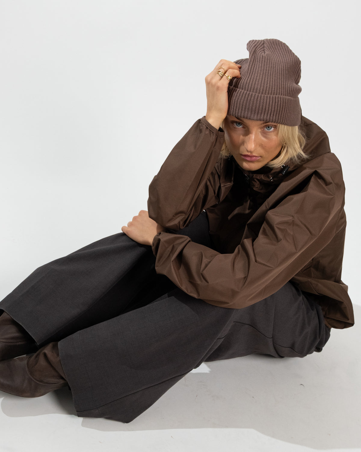 FISHERMAN BEANIE MOKKA