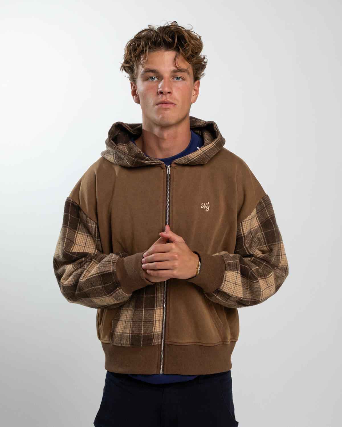 TERNET ZIP HOODIE BRUN