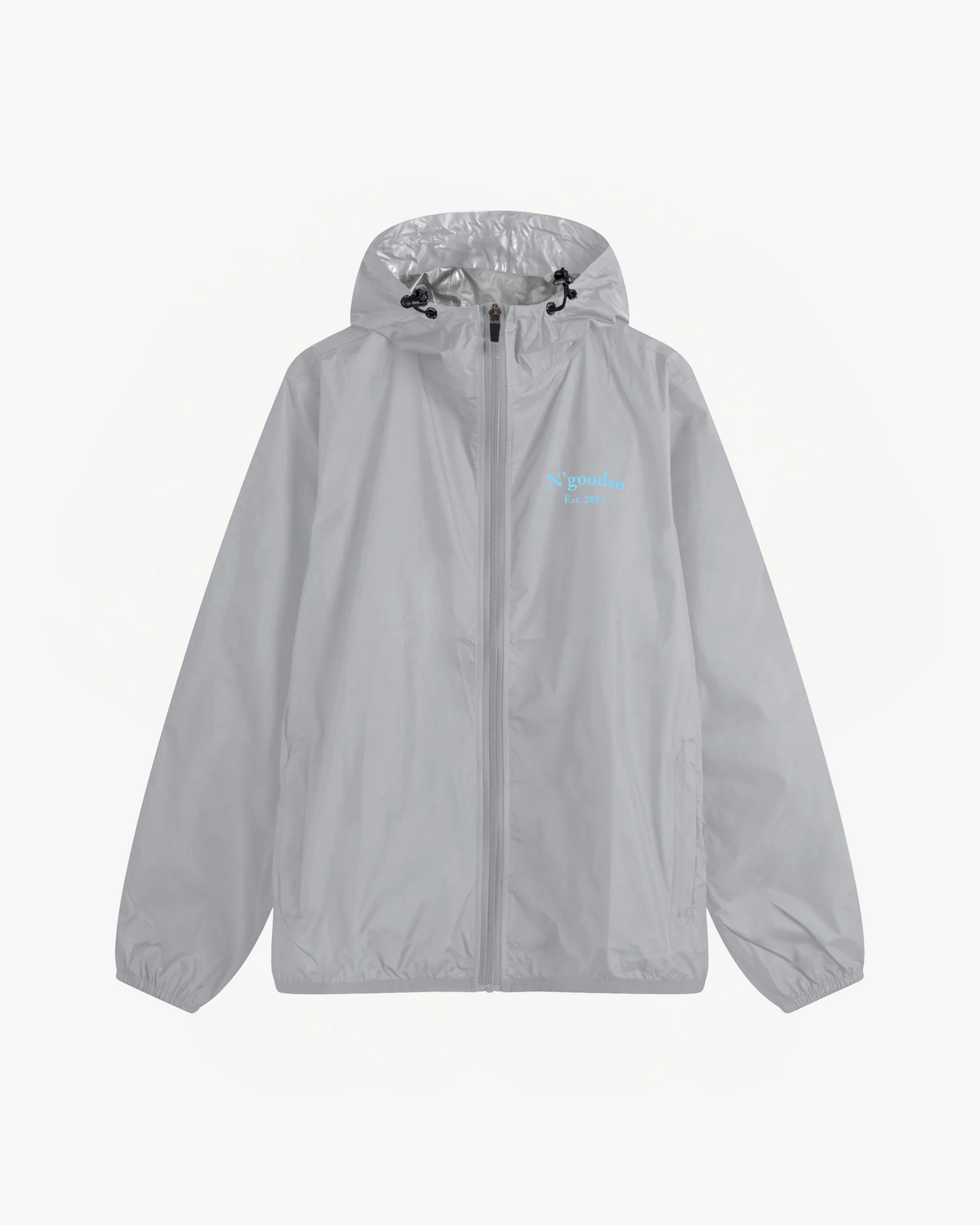 GRAY WINDBREAKER