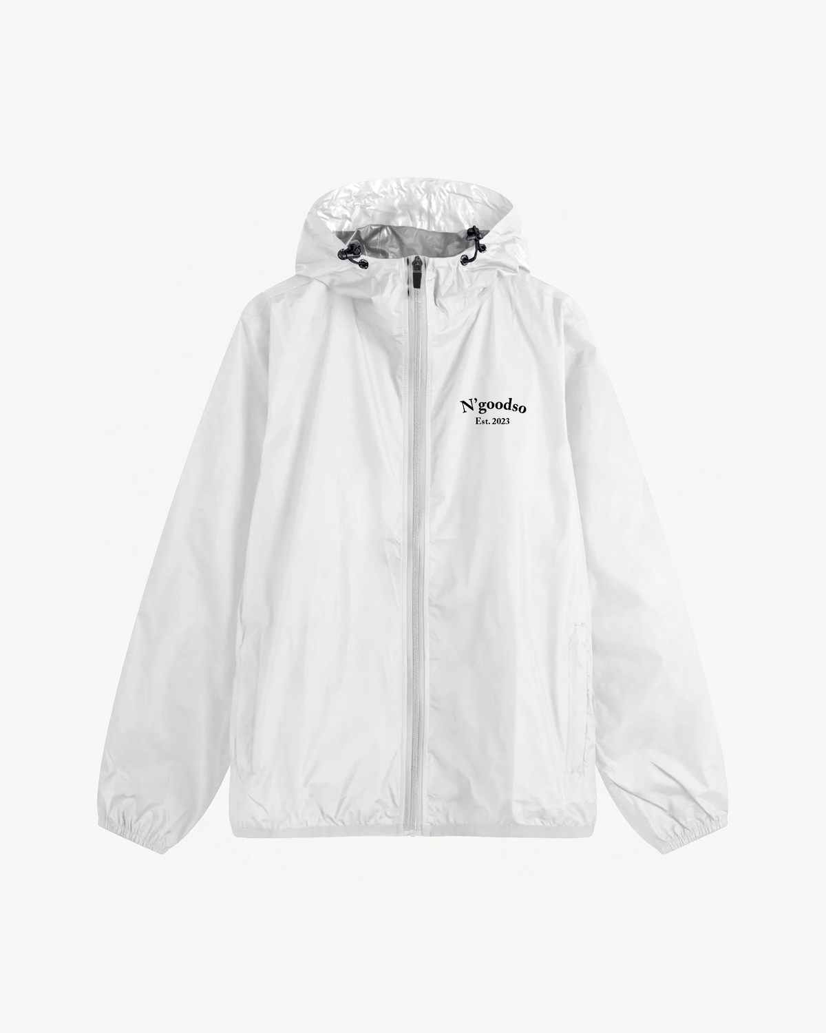 WHITE WINDBREAKER