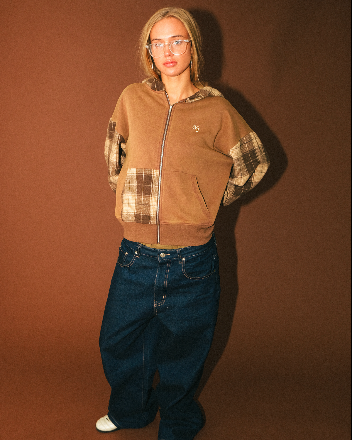 TERNET ZIP HOODIE BRUN