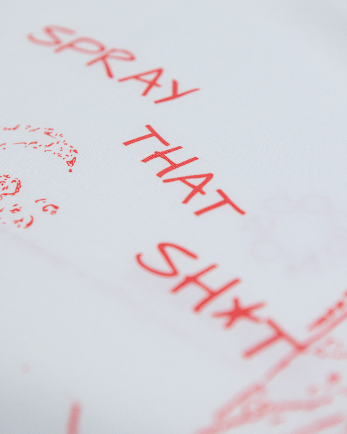 CHAMPAGNE PRINT T-SHIRT HVID