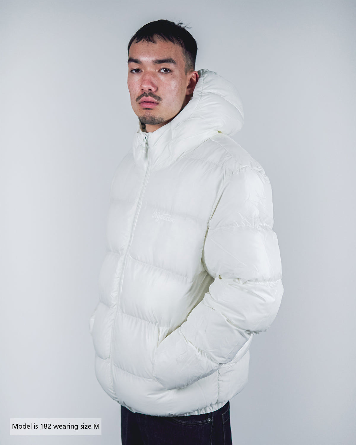 PUFFER JAKKE HVID