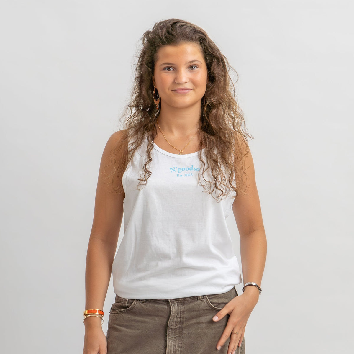 WHITE TANK TOP