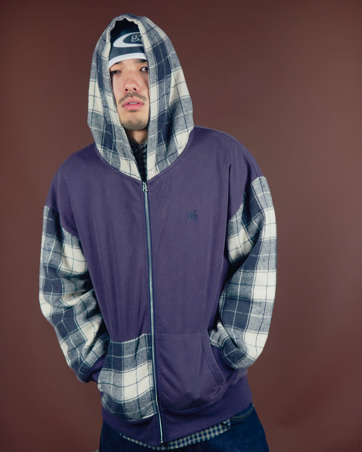 TERNET ZIP HOODIE NAVY