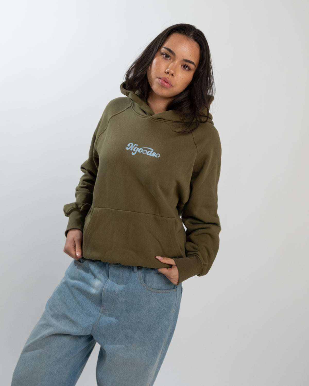 WASHED HOODIE GRØN
