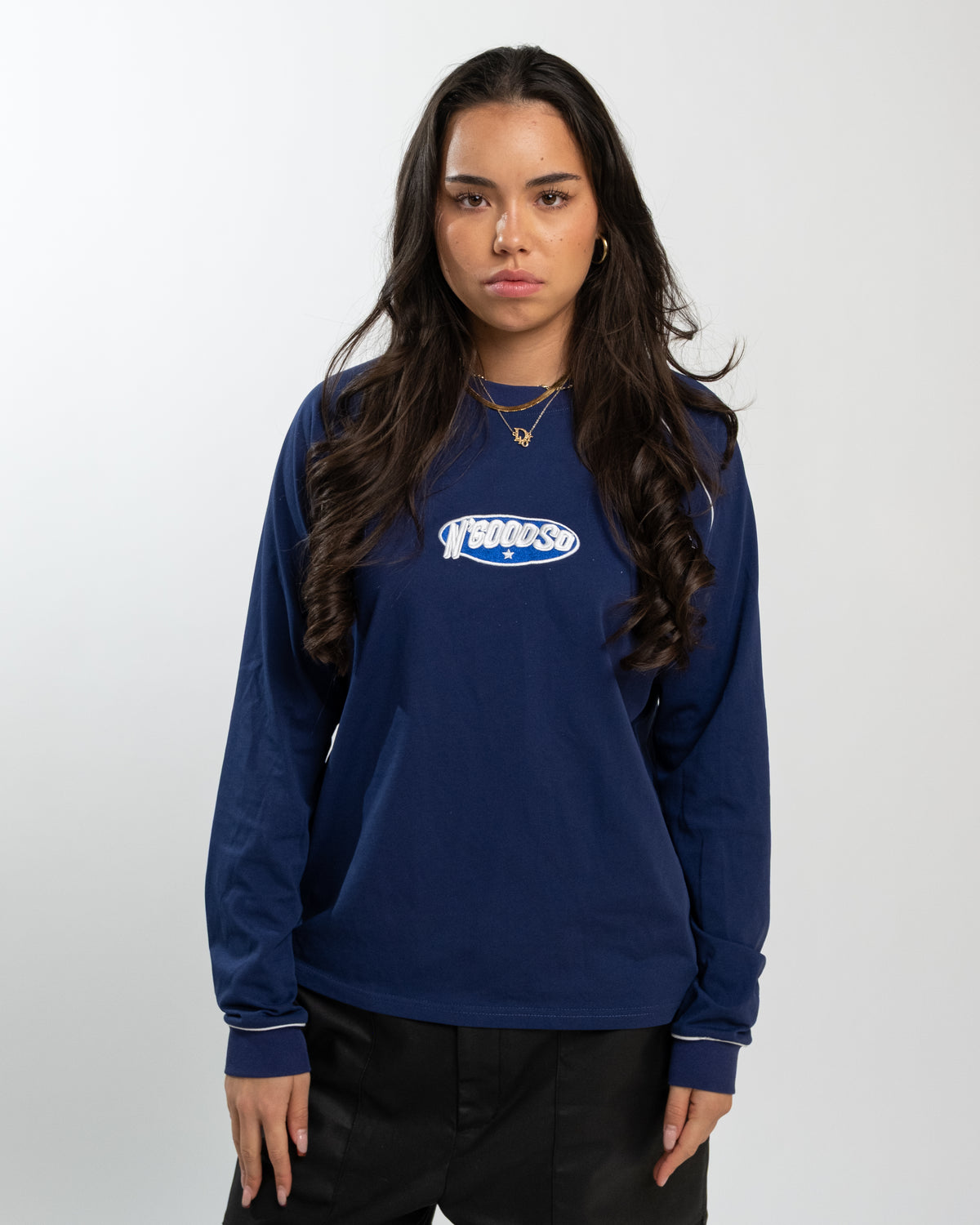 LANGÆRMET T-SHIRT NAVY