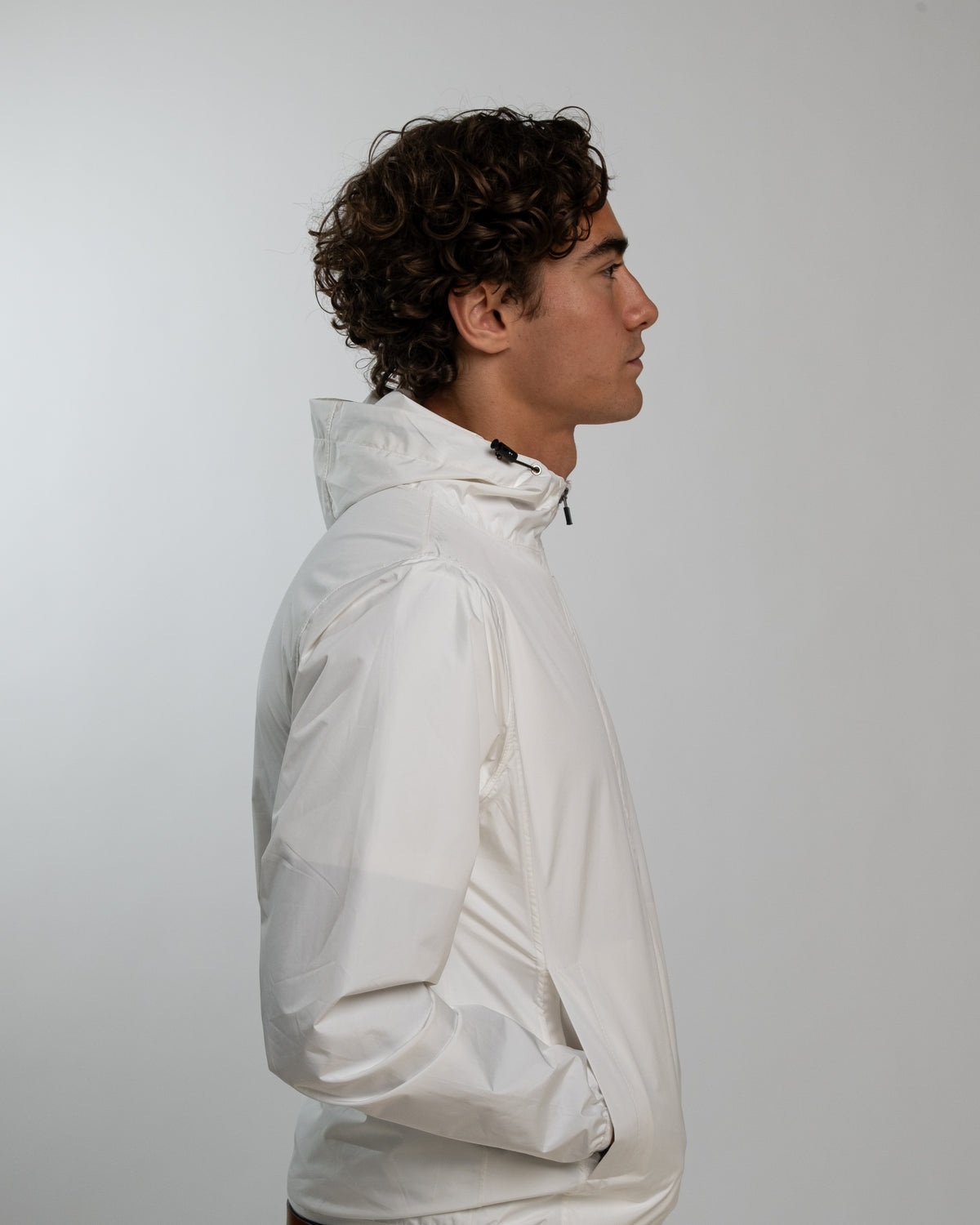 WHITE WINDBREAKER