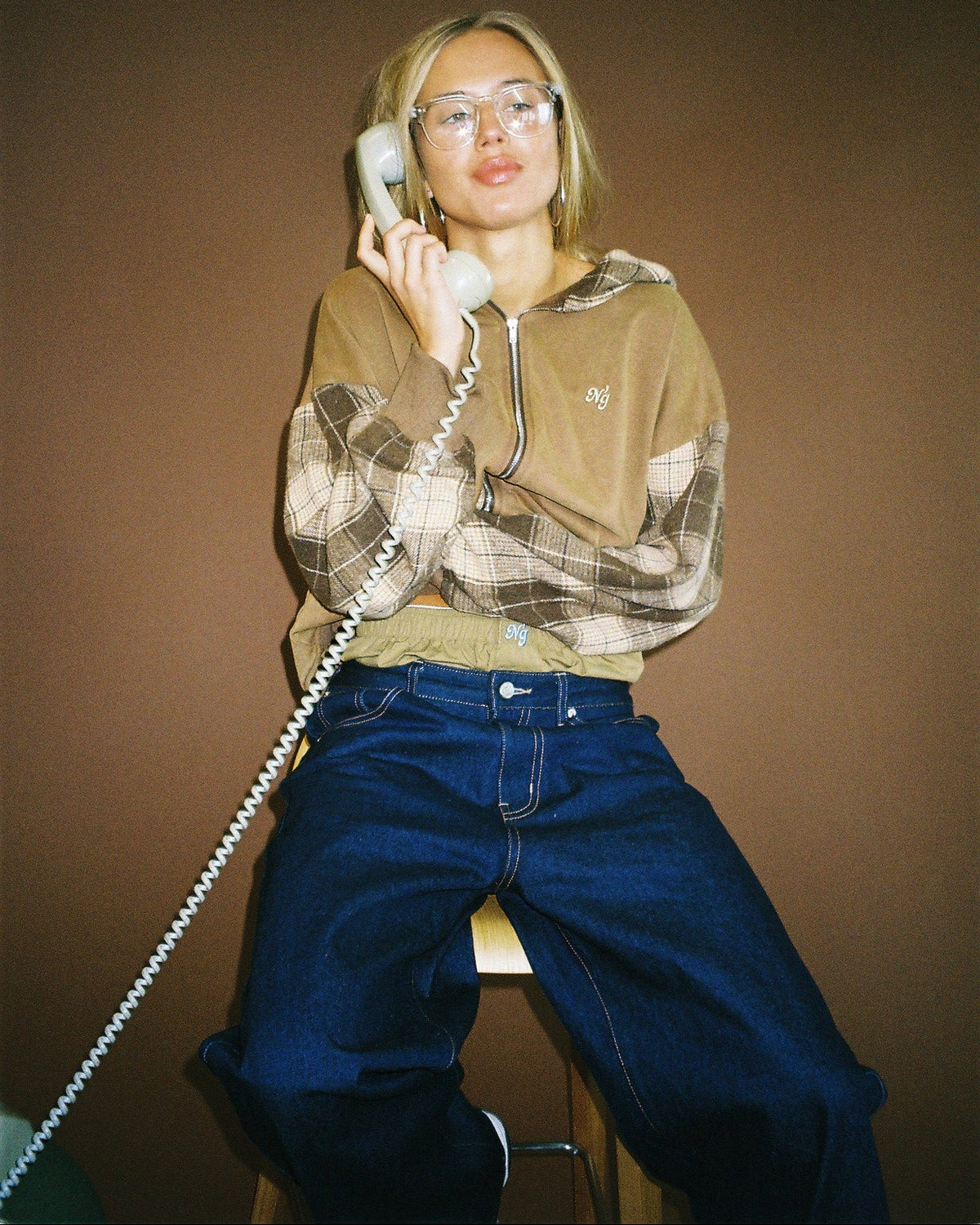 TERNET ZIP HOODIE BRUN