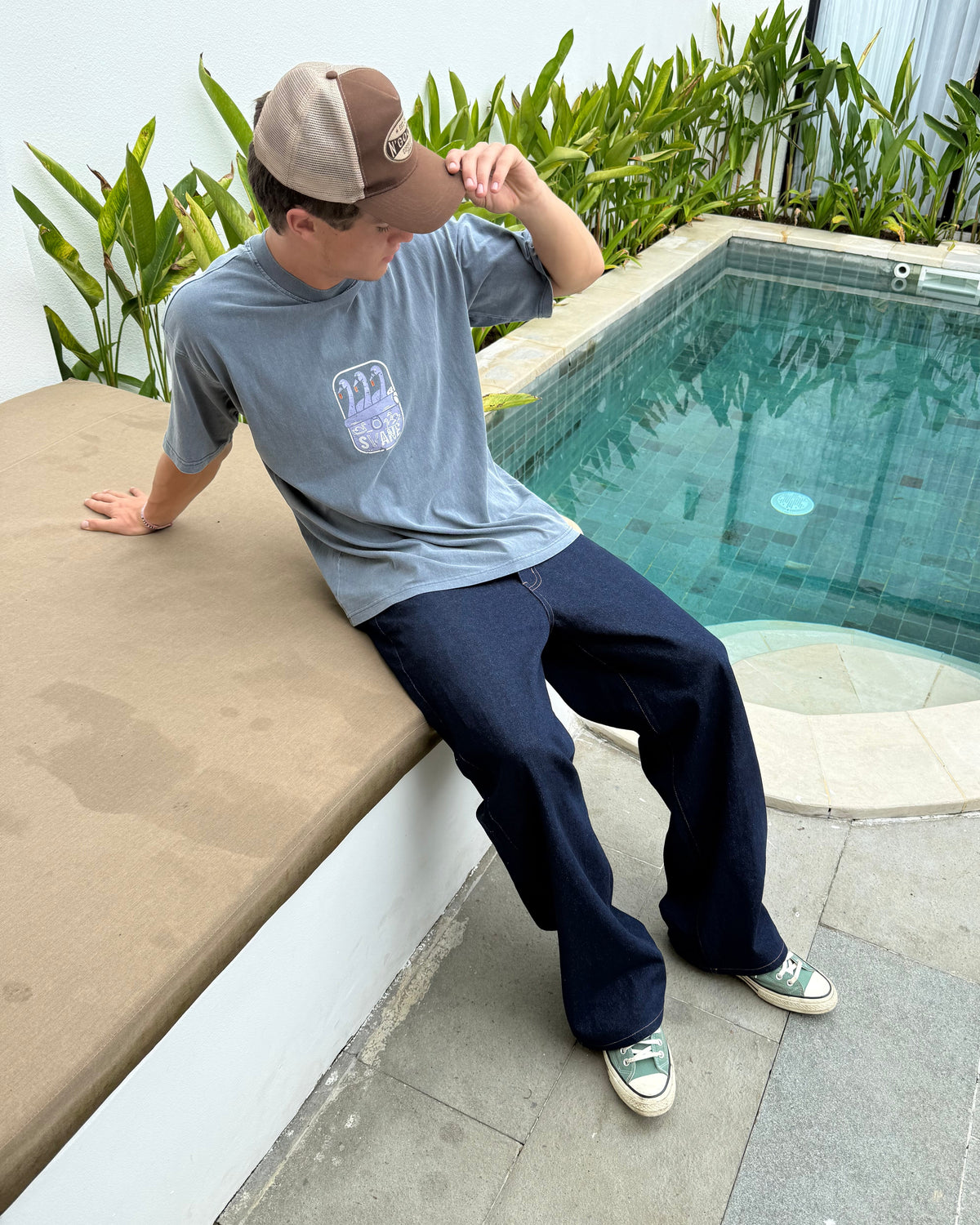 SVANE PRINT T-SHIRT GRÅ