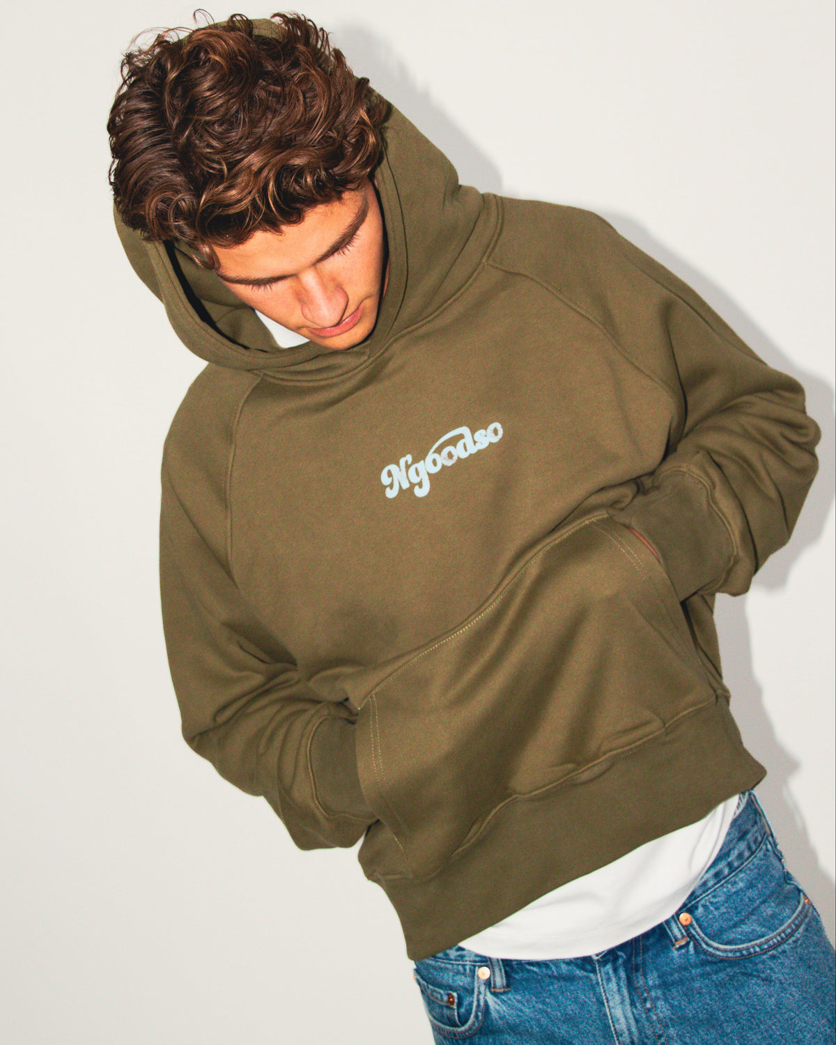 WASHED HOODIE GRØN