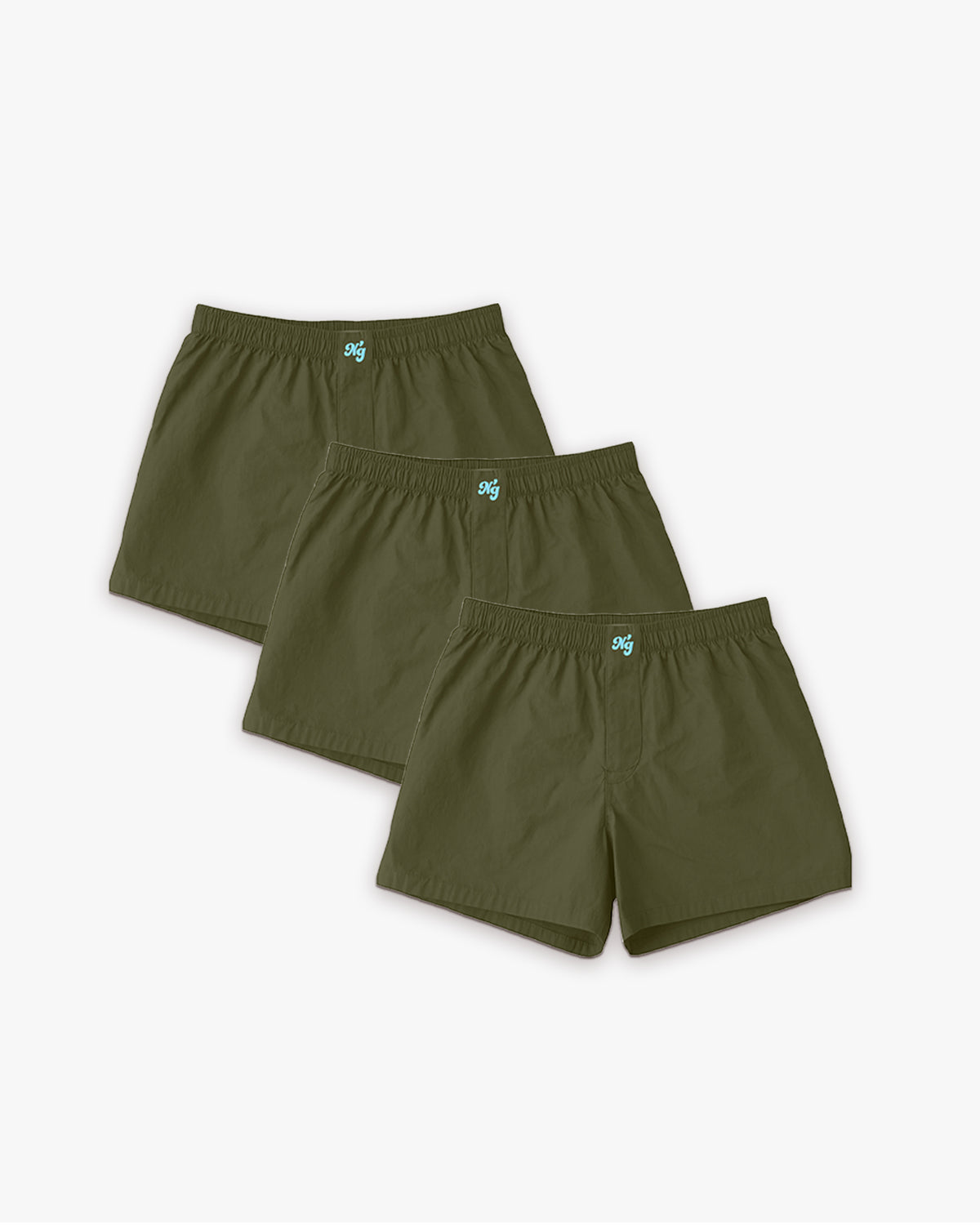 3-PAK BOXERSHORTS GRØN