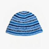 BLUE KNITTED SUNHAT