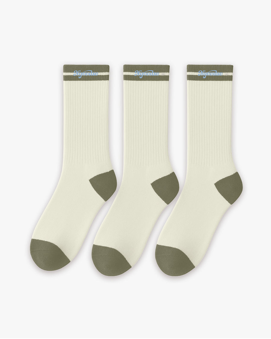3-PAK SOKKER BEIGE