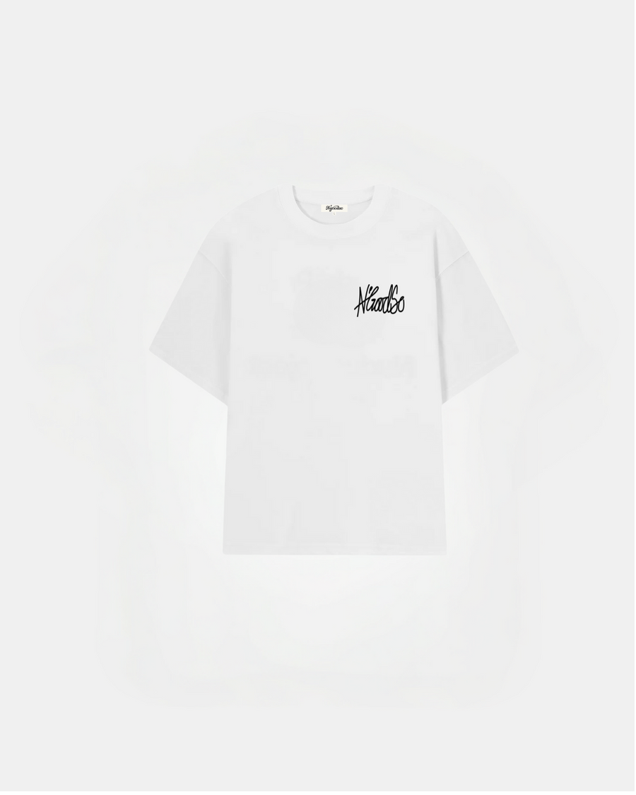 GRAFFITI T-SHIRT HVID